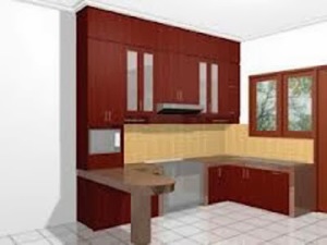 gambar desain lemari gantung dapur minimalis
